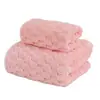 Toalla de Rayas Dulces, Toalla de Baño Gruesa de Coral Fleece, Absorbente y Sin Pelusa, Toalla de Playa Doméstica para Hombres y Mujeres, Secado Rápido de Coral Fleece