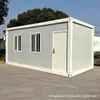 Casa móvil de contenedor de fábrica de comercio exterior, casa prefabricada ignífuga, casa integrada simple, desmontable para uso residencial y de oficina