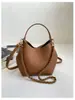 Bolsa de mão de nicho estilo coreano transfronteiriça para mulheres, nova bolsa balde vintage da moda com padrão de lichia, bolsa de ombro e transversal