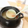 Cozinha trigo palha sopa colher Colander 2 em 1 proteção ambiental louça panela quente dupla uso sopa colher concha quente atacado