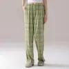 Calça de Dormir Feminina Derong 2026 Outono e Inverno Simples Casual Quente Calça Longa Estampa Catiônica Calça de Casa Pode Ser Usada Fora no Inverno