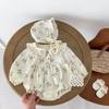 Bebé nuevo recién nacido principios de otoño floral princesa funda ropa un mes de edad cien días de edad funda triángulo mameluco