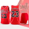Conjunto de Uniforme de Baloncesto para Hombre, Camiseta de Competición y Entrenamiento de Hombro Estrecho, Uniforme de Equipo Estampado, Ropa Deportiva de Baloncesto para Estudiantes, Transpirable y de Secado Rápido 26