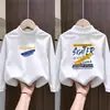 Camada Base Térmica de Fleece Escovado para Meninos 2026 Nova Roupa Outono/Inverno Camiseta de Manga Longa Infantil Camada Interna Quente Top