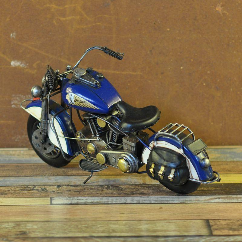 铁艺复古摩托车批发家居摆件手工饰品办公室内房间工艺品装饰摆设