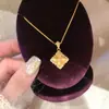 Collar de Plata de Ley S925 Trébol de Cuatro Hojas Doble Cara para Mujer, Estilo Vintage, Diseño de Nicho de Alta Gama, Popular Cadena para Clavícula