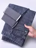 Jeans Casuales de Pierna Recta para Hombre, Ligeros, de Lujo Europeo, Alta Calidad, Sencillos, Ajustados, Modernos, Elásticos, Combinables, Bordados