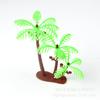 9cm Simulación de Tres Pequeños Cocoteros Plantas en Miniatura para Paisajismo Árboles Falsos Juguete Modelo de Mesa de Arena Psicológica Árboles Pequeños