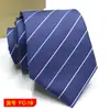 Gravata masculina atacado novidade em estoque cor sólida listras 8C jacquard de seta gravata pode ser adicionado LOGO