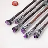 Cetro de Cristal Personalizado Atravessando Fronteiras Citrino Natural Roxo Branco Rosa Coluna de Pedra Bruta Cetro Mágico Adereços Decoração de Feriado