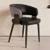 Cadeira Moderna Minimalista Estilo Italiano para Uso Doméstico, Cadeira de Lazer e Jantar Estilo Nórdico para Hotel, Cadeira com Encosto Suspenso, Banco Criativo para Restaurante