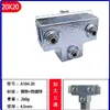 Conector de Tubo Cuadrado Galvanizado de Hierro Fundido de 20/25/30 mm Hebilla de Fijación de Acero Cuadrado Accesorios de Marco Junta de Barandilla Sin Soldadura
