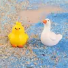 Adornos de Cisne de Resina para Micro Paisajismo, Adornos de Pollito, Adornos de Pareja de Resina, Adornos de Animales Miniatura