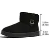 Modelo Nuevo 2025 Botas de Nieve para Mujer de Comercio Exterior Transfronterizo, Forradas de Felpa, Suela Gruesa, Zapatos de Algodón del Noreste, Fabricante Mayorista de Dropshipping TEMU