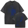 Camiseta Gráfica Lavada Vintage Rapper Milo J La Vida Era Mas Corta para Hombres y Mujeres
