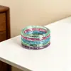 Pulsera de resina con lentejuelas estilo Ins para mujer, diseño único con una vibra suave, pulsera de luz de luna blanca, joyería colorida