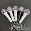 Concierto de Estrella de K-Pop Ventilador Personalizado Palo de Ánimo Mini Palo de Luz Colgante Llavero LED Luz de Mano