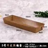 En stock caja para papas fritas caja tipo bote de papel kraft caja para hot dog caja de papel abierta sin doblar caja de embalaje lista para comer para alitas de pollo barbacoa