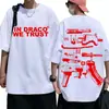 Camiseta Tamanho Europeu Transfronteiriço Algodão Estampado Moda Tendência t Verão Manga Curta
