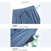 Calça Casual Fina de Seda Gelada de Verão com Cordão e Bolso Nova Chegada Feminina Calça de Pernas Finas Versátil Calça Esportiva Casual Feminina Calça Transfronteiriça