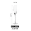 Copa de cristal de cristal creativo para champán, copa brillante para vino dulce, copa de cóctel personalizada para bar, logo imprimible