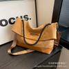 Grande capacidade de costura de lona bolsa grande axila para mulheres 2023 nova moda casual bolsa de ombro grande capacidade bolsa mensageiro