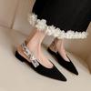 En stock: Sandalias Planas de Cuero con Punta Abierta y Talón Descubierto para Mujer, Nuevo Modelo 2026, Versátiles para Primavera y Verano