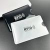 Portatarjetas antirrobo lámina de plata portatarjetas rfid anti-escaneo estilo ins anti-desmagnetización lámina de aluminio láser protector nfc portatarjetas