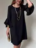 Sitios Independientes de Amazon Europeos y Americanos: Nuevo Vestido de Verano Estilo Elegante con Volantes y Mangas de Campana Ajustado, Elegante y Cómodo