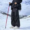 Pantalones largos casuales deportivos de tres pruebas, suaves, con diseño de bloques de color inspirado en la dopamina para exteriores, pierna curva, a la moda y modernos para otoño