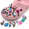 Zuecos Populares de Caza de Brujas Grupo Zapato Zapato de Flor Hebilla de Zapato Accesorios para Zapatos de Goma Suave de PVC Hebilla Decorativa para Zapatos de Jardín Transfronterizo
