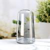 Florero de vidrio moderno simple de lujo ligero arreglo floral colorido flor seca sala de estar hogar decoración de mesa de comedor florero de vidrio