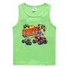Colete de verão 2023 para crianças estilo coreano algodão casual base camisa suor absorvente açúcar guo frutas esportes meninos sem mangas undershirt