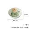 Conociendo la Serie de Tazas de Té Pintadas a Mano Dioses de las Doce Flores de Jade Yamashimi Juego de Té Kung Fu Taza de Té de Degustación de Neumático Delgado para el Hogar Colección