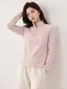 Top interior de Lyocell con cuello alto y media cremallera para mujer, capa base, camiseta de manga larga, sudadera, prenda exterior, otoño e invierno