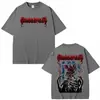 Camisa Masculina Ed Manson Hunter com Estampa de Monstro Piranha Manga Curta Camiseta Feminina