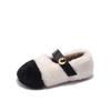 Tiger Captain 2026 Outono/Inverno Sapatos de Algodão Infantis Meninas Estilo Coreano Sapatos Quentes de Princesa Sapatos Casuais para Estudantes Atacado