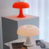 Lámpara de Mesa de Hongo de Venta Caliente Transfronteriza Lámpara de Mesita de Noche de Dormitorio Carga USB Luz Nocturna Lámpara de Mesa Decorativa de Atmósfera para Sala de Estar Interior LED