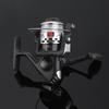 Rueda de pesca pequeña tipo 200 con línea Rueda giratoria Rueda de pesca 200 Plegable Inclinación Electrochapada Cixi Sea Rod Rueda de pesca con línea