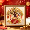 Nuevo Pack de Materiales DIY Pintura de Diamantes Cinco Caminos hacia la Riqueza Pintura de Perlas Hecha a Mano Pintura Decorativa para Pasillo
