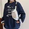 Bolso cruzado de pecho casual de gran capacidad, estilo dulce, femenino, lindo y fresco, con estrellas, bolsa de hombro transparente