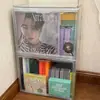 Caja de Almacenamiento a Prueba de Polvo para Discos de Vinilo y CDs Estante de Exhibición para Colección de Postales y CDs de CD Estante para Colocar Muñecos de Álbumes