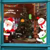 XH6269 Natal novos adesivos de Natal Papai Noel Creative janela de vidro adesivos de parede decoração de parede