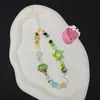 Venta al por mayor del fabricante Nuevo modelo Gato Kt Lazo Cadena para teléfono Colgante de cadena para teléfono con cuentas hecho a mano Decoración para niñas