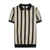 Camisa de Punto de Manga Corta con Media Cremallera para Hombre Verano 2025 Estilo Coreano Ajustada Casual Cuello de Solapa Camiseta Interior de Manga Corta