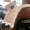 Porta-Lenços para Carro Criativo Fofo Pet Pendurado Caixa de Lenços para Carro Urso de Pelúcia Cartoon Porta-Lenços para Banco Traseiro do Carro