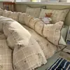 Juego de cuatro piezas de gasa de doble capa Clase A, grado puro para maternidad e infantil, totalmente suave como una nube, juego de sábana y funda de edredón de algodón lavable, juego de tres-cuatro piezas para dormitorio