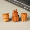 Sándalo Dorado Osito Labubu Gatito Accesorios DIY Cuerda de Mano Tejida a Mano Collar Wenwan Cuentas Budistas Pulseras Accesorios