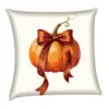 Funda de Almohada Decorativa de Halloween Calabaza Cosecha Otoño Acción de Gracias Cojín Enrollable para Sofá Exclusivo para Amazon