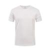 Camiseta de verano para exteriores de secado rápido con logotipo estampado para mujer, manga corta, cuello redondo, ropa deportiva para correr, ropa transpirable elástica para hombre